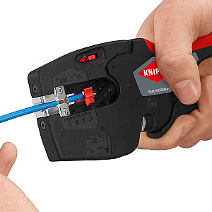 KNIPEX NexStrip Универсальный инструмент электрика, клещи для снятия изоляции (черный/красный)