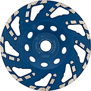 Алмазный тарельчатый круг Bosch Expert for Concrete, 180 мм, шлифовальный круг (диаметр 22,23 мм, для бетона и угловых шлифовальных машин)