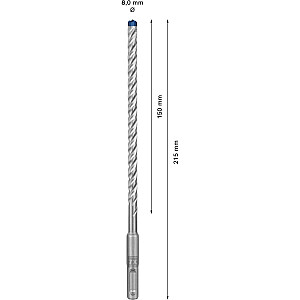 Smūginis grąžtas Bosch Expert SDS-plus-7X, 8 mm, 30 vnt (darbinis ilgis 150 mm)