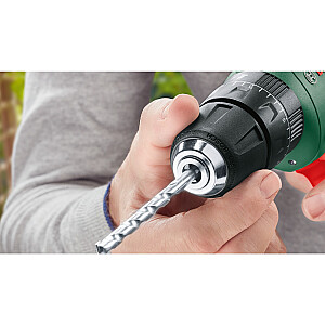 Akumuliatorinis gręžtuvas Bosch EasyDrill 18V-40 (žalia/juoda, 2x ličio jonų akumuliatorius 1,5 Ah, dėklas, POWER FOR ALL ALLIANCE)