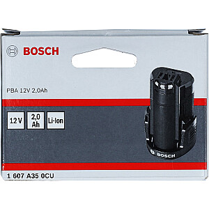 Baterija Bosch PBA 12V 2.0Ah Professional (juoda)