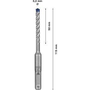 Ударная дрель Bosch Expert SDS-plus-7X, 6мм, 30 шт (рабочая длина 50мм)