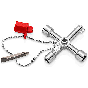 Ключ для шкафа управления KNIPEX 00 11 03, торцовый ключ (для обычных шкафов и систем запирания)