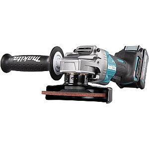 Аккумуляторная угловая шлифовальная машина Makita GA016GM201 XGT, 40 В (синий/черный, 2 литий-ионных аккумулятора XGT 4,0 Ач, MAKPAC размер 4)