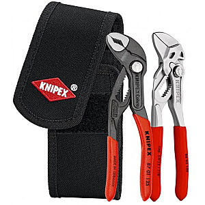 Набор мини-клещи KNIPEX, в поясной сумке для инструментов, набор плоскогубцев (красный/черный, 2 шт.)