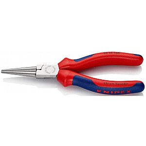 KNIPEX apvalios nosies replės (ilgos nosies replės) 30 35 160 (raudona/mėlyna, ilgis 160 mm)