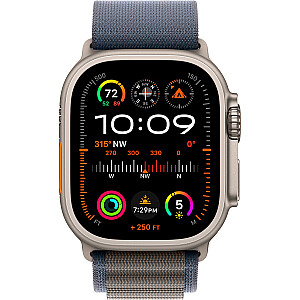 Apple Watch Ultra 2, Smartwatch (темно-синие, 49 мм, Alpine Loop, титановый корпус, сотовый)
