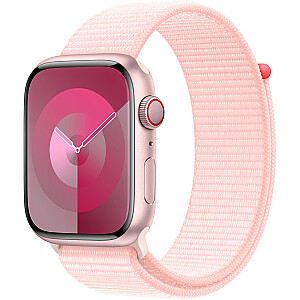 Apple Watch Series 9, Smartwatch (розовое золото/розовый, алюминий, 45 мм, спортивный ремешок, сотовый телефон)