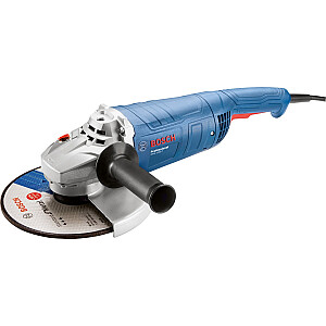 Kampinis šlifuoklis Bosch GWS 2200 P Professional (mėlynas, 2200 W)