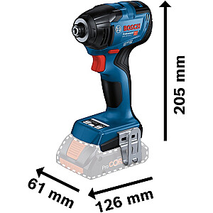 Belaidis smūginis veržliaraktis Bosch GDR 18V-210 C Professional Solo, 18 V (mėlyna/juoda, be akumuliatoriaus ir įkroviklio)