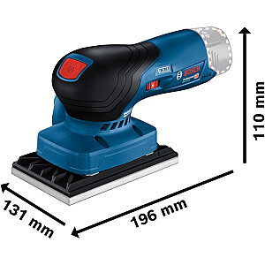 Belaidis orbitinis šlifuoklis Bosch GSS 12V-13 Professional Solo (mėlyna/juoda, be akumuliatoriaus ir įkroviklio, L-BOXX, 3 šlifavimo plokštės)