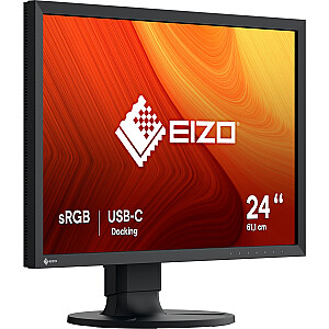 EIZO CS2400R, LED monitorius - 24 - juodas, WXGA, USB-C, HDMI, IPS