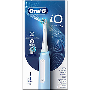 Braun Oral-B iO Series 3N, elektrinis dantų šepetėlis (Ice Blue)