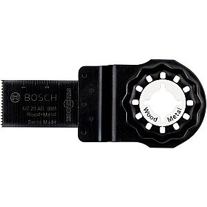 Погружное пильное полотно Bosch AIZ 20 AB Wood + Metal (5 шт., BIM, ширина 20 мм)