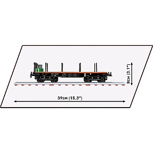 Sunkusis platforminis sunkvežimis COBI tipo SSYS, statybinis komplektas (mastelis 1:35)