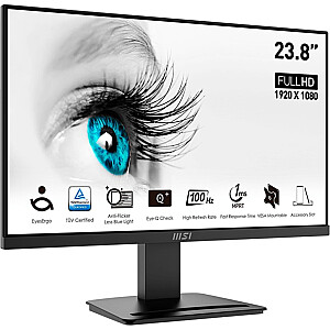 MSI PRO MP2412DE, LED monitorius - 24 - juodas, FullHD, AMD Free-Sync, HDMI, 100 Hz skydelis