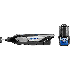 Аккумуляторный многофункциональный инструмент Dremel 8240-5, 12 В (черный/серый, литий-ионный аккумулятор 2 Ач, аксессуары, 5 предметов)