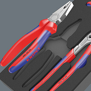 Wera 9780 Вставка из пенопласта Набор клещей KNIPEX 1, 3 шт. (черный/серый, во вставке из пенопласта для мастерской тележки)