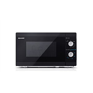 Sharp Microwave Oven with Grill YC-MG01E-B Free standing, 800 W, Grill, Black