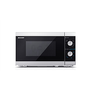 Sharp Microwave Oven with Grill YC-MG01E-S Free standing, 800 W, Grill,  Silver