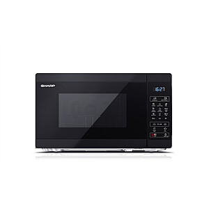 Sharp Microwave Oven with Grill YC-MG02E-B Free standing, 800 W, Grill, Black