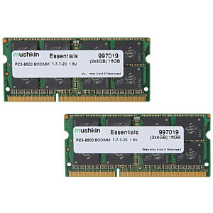 Mushkin DDR3 SO-DIMM 16 ГБ 1066-7 Essent Dual