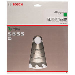 Standartinis diskinis Bosch diskinis pjūklas, plotis 235 mm