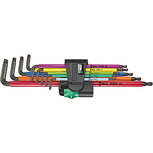 Набор угловых ключей Wera 967/9 TX XL Multicolour 1 - отвертка