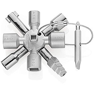 Knipex TwinKey 00 11 01, торцевой ключ (для обычных шкафов и запирающих систем)