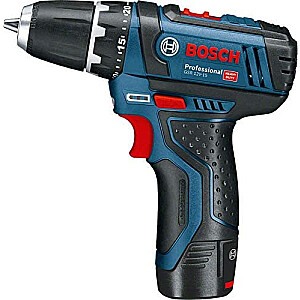 Аккумуляторная отвертка Bosch GSR 12V-15 Professional Set, дрель (синий/черный, 2x литий-ионный аккумулятор 2,0 Ач, 25 бит)