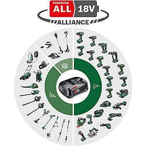 Bosch UniversalImpact 18V-60 akumuliatorinis smūginis gręžtuvas (žalia/juoda, 2x ličio jonų 2,0 Ah baterija, dėklas, POWER FOR ALL ALLIANCE)