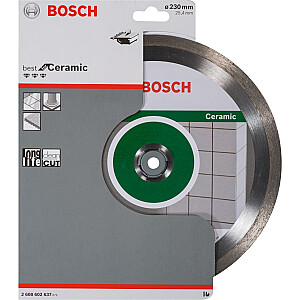 Deimantinis pjovimo diskas Bosch Best for Ceramic, 230 mm (skersmuo 25,4 mm)