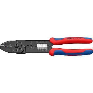 Suspaudimo replės KNIPEX 97 32 240 (raudona/mėlyna, nuimama, užspaudžiama 0,5–6,0 mm2)