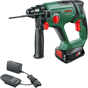 Аккумуляторная ударная дрель Bosch UniversalHammer 18V (зеленый/черный, Li-ion аккумулятор 2,5 Ач, футляр, POWER FOR ALL ALLIANCE)