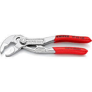 KNIPEX Cobra vamzdžių/vandens siurblio replės 87 03 125 (raudona, ilgis 125 mm, vamzdžiams iki 1 colio)