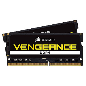 „Corsair Vengeance“ SO-DIMM 8 GB rinkinys, DDR4-2400, CL16-16-16-39 (CMSX8GX4M2A2400C16)