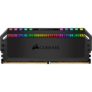 Corsair DDR4 32 ГБ 3200-CL16 — Quad-Kit — Dominator Platinum RGB, черный