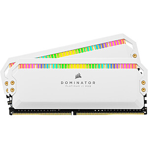 Corsair DDR4 — 16 ГБ — 3200 — CL — 16 — двойной комплект, Dominator Platinum RGB (белый, CMT16GX4M2Z3200C16W)