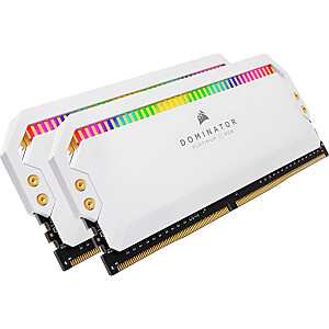 Corsair DDR4 — 16 ГБ — 3200 — CL — 16 — двойной комплект, Dominator Platinum RGB (белый, CMT16GX4M2Z3200C16W)