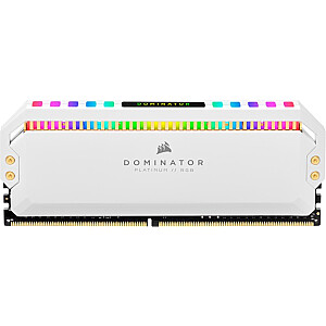 Corsair DDR4 - 16 GB - 3200 - CL - 16 - Dvigubas rinkinys, Dominator Platinum RGB (balta, CMT16GX4M2Z3200C16W)