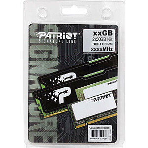 Patriot DDR4 - 16 GB - 3200 - CL - 22 - dvigubas komplektas, Signature Line (juoda, PSD416G3200K)