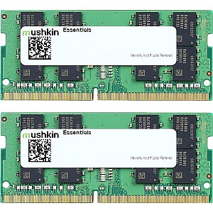Mushkin DDR4 - 32 GB - 3200 - CL - 22 - dvigubas komplektas, RAM (MES4U320NF16GX2, Essentials)