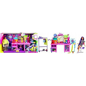 Tualetinių staliukų rinkinys Mattel Barbie Extra + lėlė
