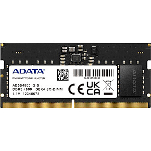 ADATA DDR5 32 ГБ — 4800 — CL — 40 — ECC — SO-DIMM — AD5S480032G-S — Premier — черный