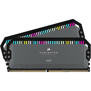 Corsair DDR5 - 32 GB - 5200 - CL - 40 - dvigubas komplektas, atmintis (juoda, CMT32GX5M2B5200Z40, Dominator Platinum RGB, skirta AMD)