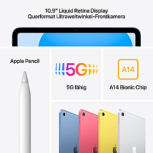 Apple iPad 64GB Tablet PC (Blue, 5G, 10th Generation / 2022)