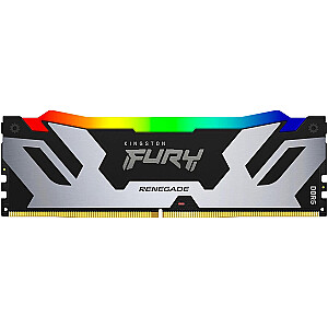 Kingston FURY DDR5 16GB - 6800 - CL - 36 - Vienas rinkinys - DIMM, KF568C36RSA-16, Fury Renegade RGB, XMP, juodas