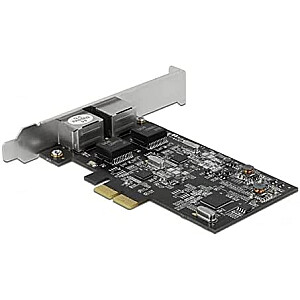 DeLOCK PCI Express x2 kortelė su 2 x RJ45 2,5 Gigabit tinklo adapteriu RTL8125