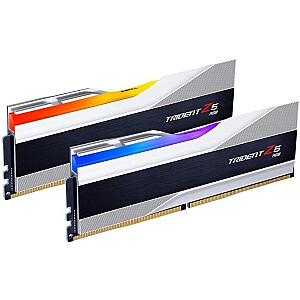 G.Skill DDR5 32GB – 8000 – CL – 38 – Dvigubas rinkinys – DIMM – F5-8000J3848H16GX2-TZ5RS, Trident Z5 RGB, XMP, sidabrinė/juoda