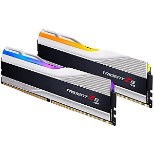 G.Skill DDR5 32 ГБ — 8000 — CL — 38 — двойной комплект — DIMM — F5-8000J3848H16GX2-TZ5RS, Trident Z5 RGB, XMP, серебристый/черный